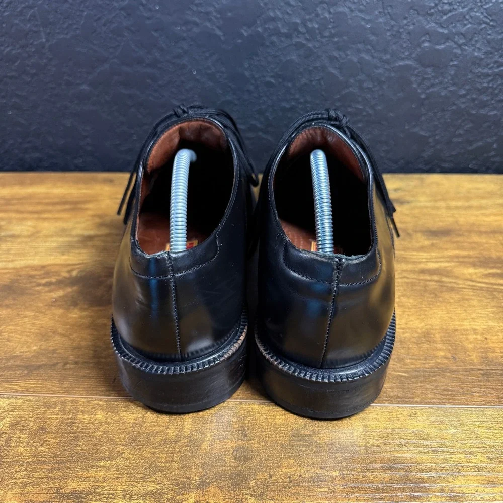 Cole Haan City 7310 Black Leather Moc Toe Oxford Dress Shoes Mens 10 D